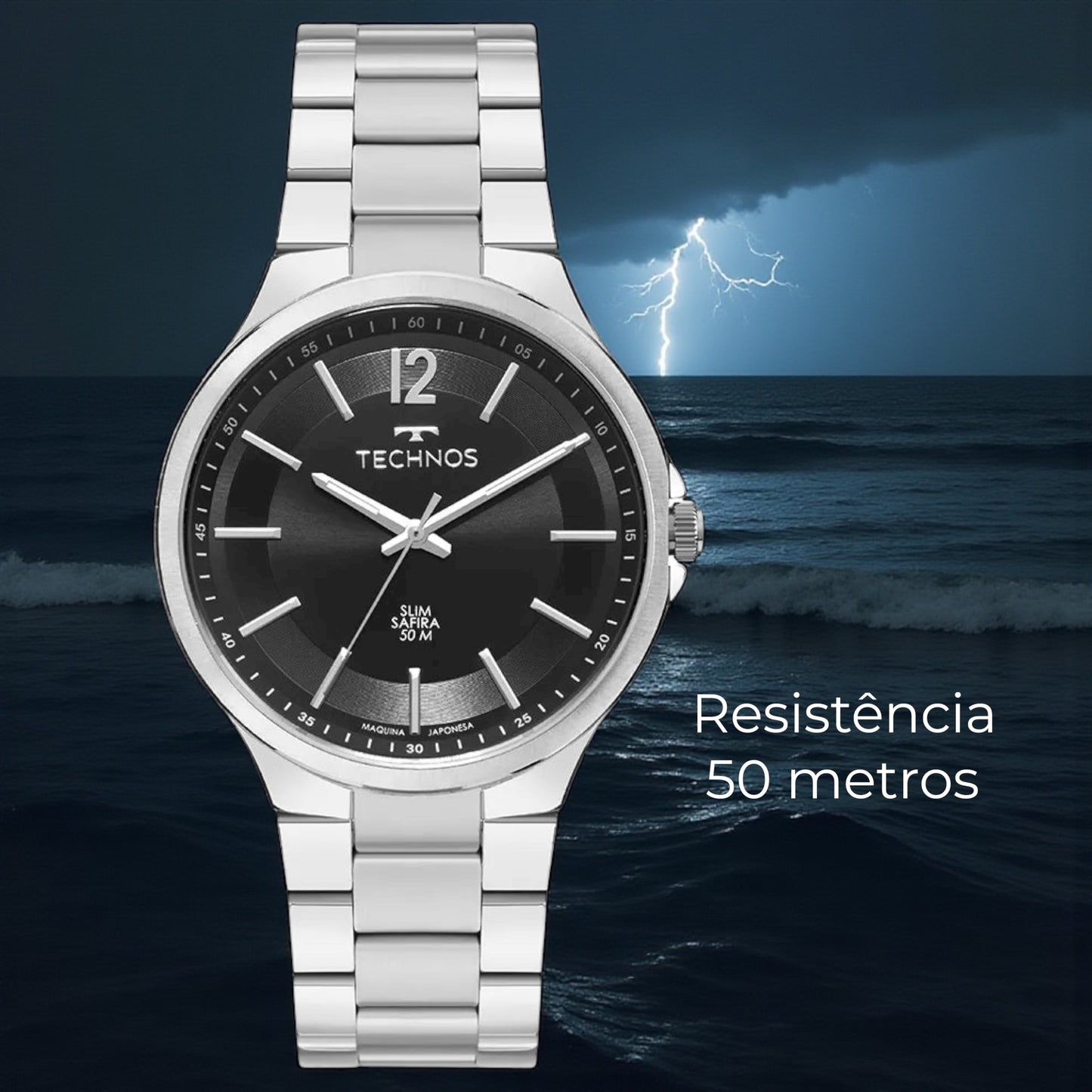 Relógio Technos Masculino Slim Prata GL32BJ/1P – Design Minimalista e Elegância Sofisticada