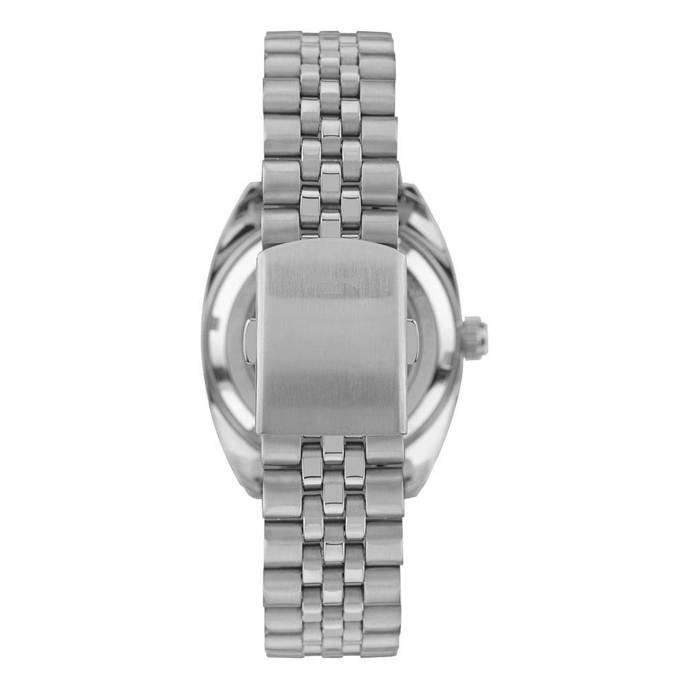 Relógio Technos Masculino Automático Prata – Caixa 40mm, Mostrador Verde, Aço Inoxidável