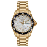 Relógio Seculus Automático Masculino Dourado Fundo Transparente 44237GPSVDA3 – Miyota 8205, Bisel Giratório, 42mm