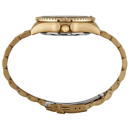 Relógio Seculus Automático Masculino Dourado Fundo Transparente 44237GPSVDA3 – Miyota 8205, Bisel Giratório, 42mm