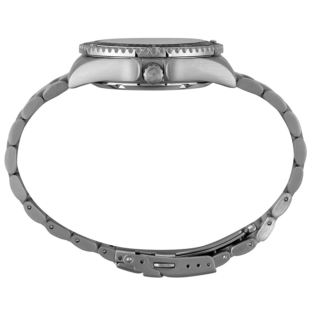 Relógio Seculus Automático Masculino Bisel Preto Fundo Transparente 44237G0SVNA1 – Miyota 8205, Caixa 42mm, 100m