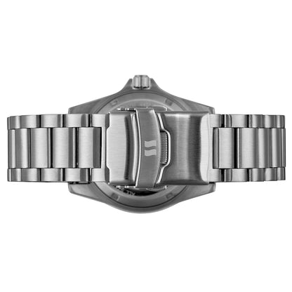 Relógio Seculus Automático Masculino Bisel Preto Fundo Transparente 44237G0SVNA1 – Miyota 8205, Caixa 42mm, 100m