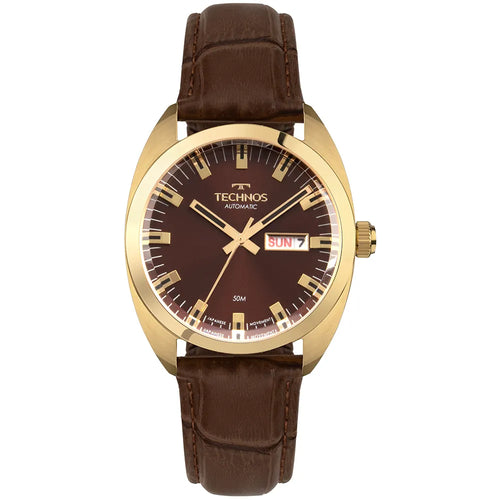 Relógio Technos Masculino Automático Dourado 8205OP/0M – Edição Centenário, Miyota 21 Jewels, Caixa 40mm