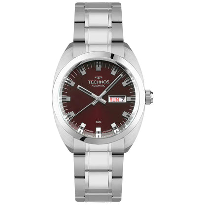 Relógio Technos Masculino Automático Prata 8205OV/1R – Edição Centenário, Miyota 21 Jewels, Caixa 40mm