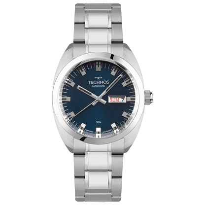 Relógio Technos Masculino Automático Prata 8205OV/1A – Edição Centenário, Miyota 21 Jewels, Caixa 40mm