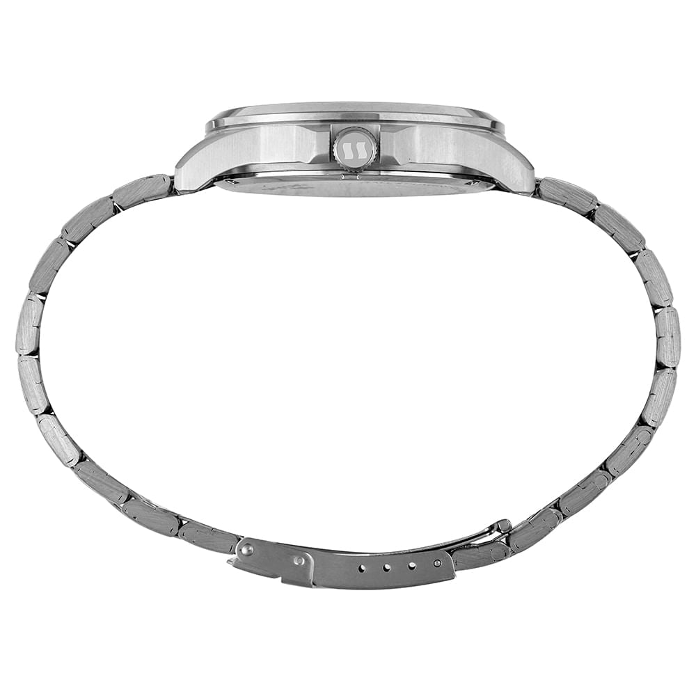 Relógio Séculus Masculino Casual Aço Prata 44200G0SVNA1 – Caixa 42mm, Pulseira Inox, Resistência 5 ATM