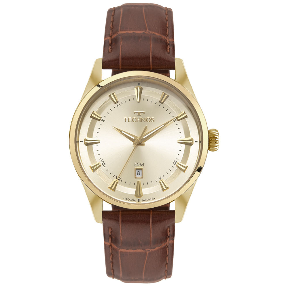 Relógio Technos Masculino Executive Dourado 2115UAP/0X