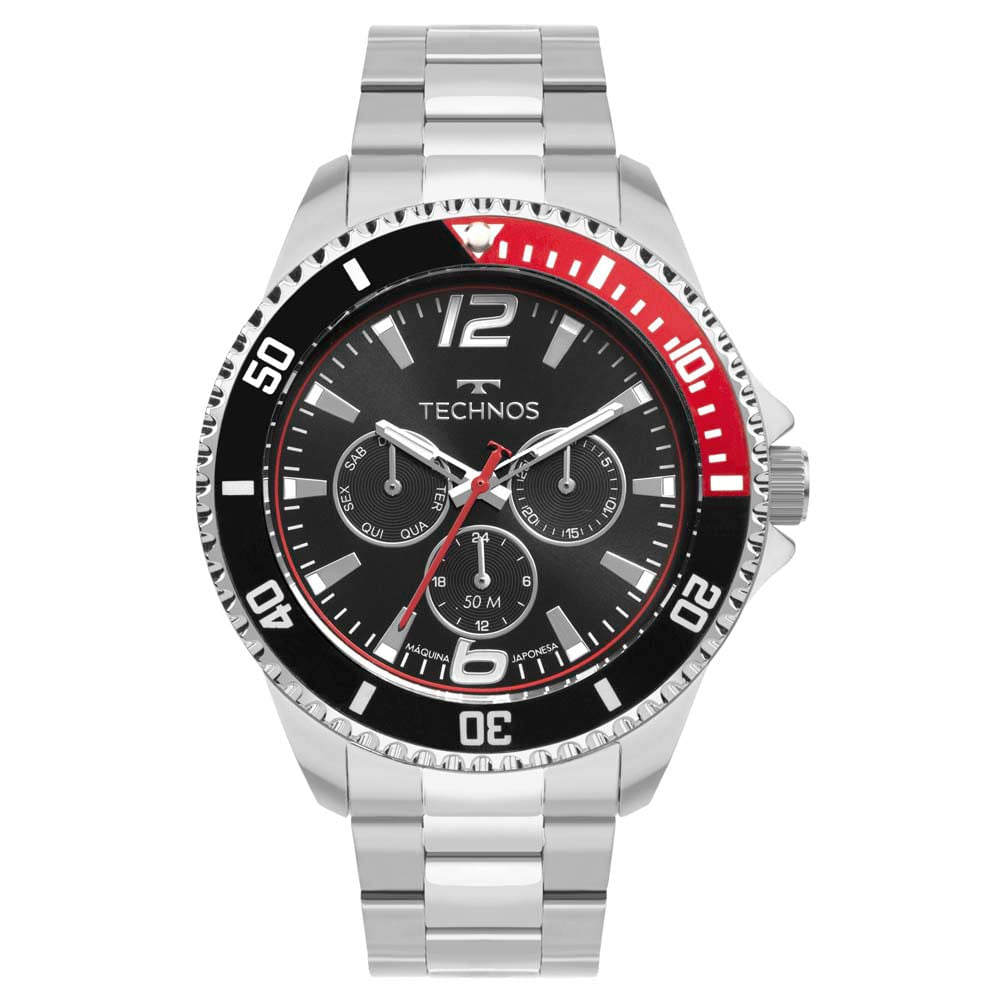 Relógio Technos Masculino Racer Prata 6P29ALE/1P