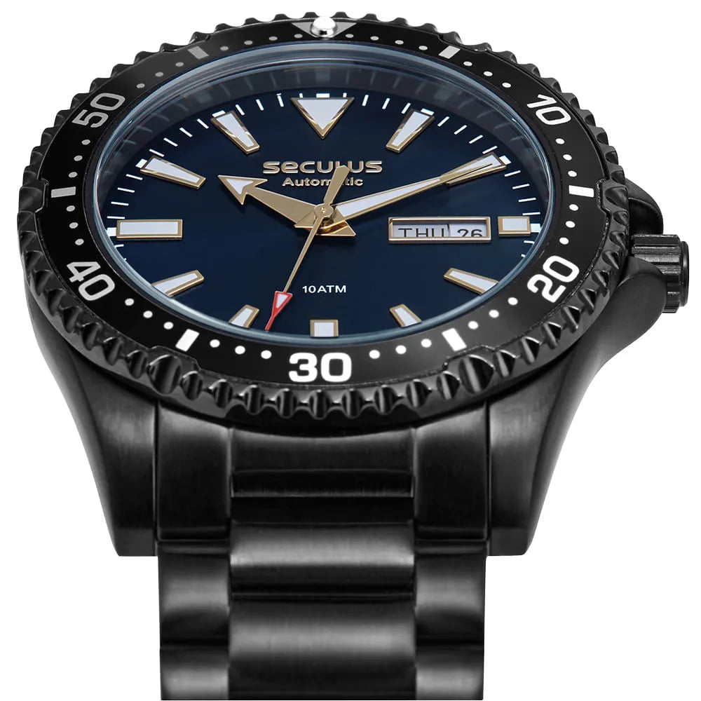 Relógio Seculus Masculino Automático Preto Fundo Transparente – 44237GPSVPA4