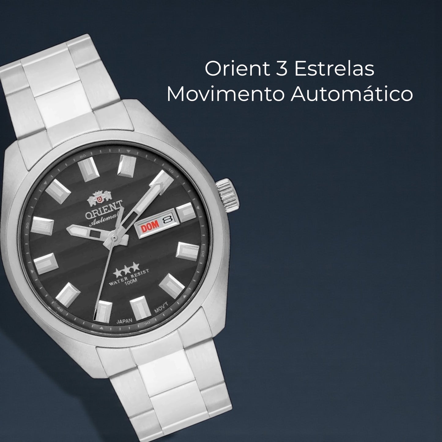 Relógio Orient Masculino Automático Três Estrelas 469SS076FG1SX