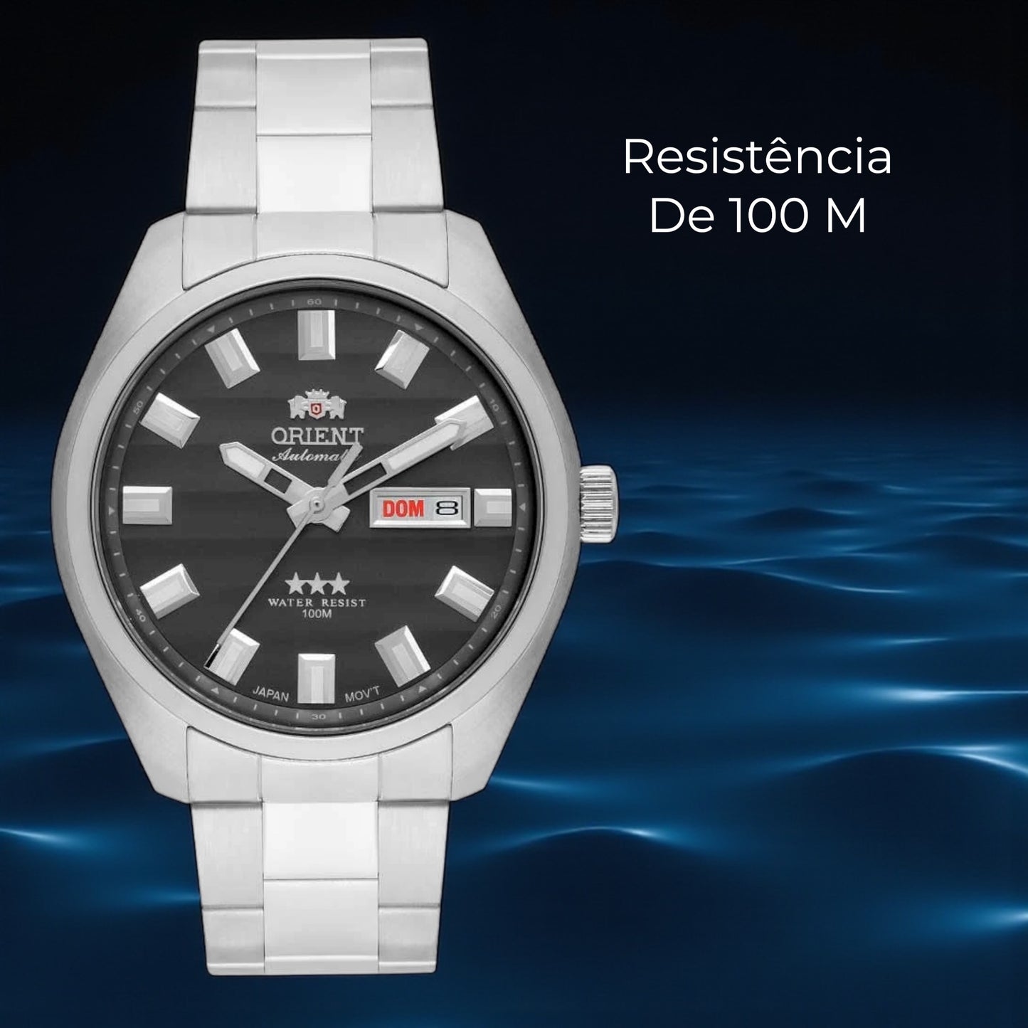 Relógio Orient Masculino Automático Três Estrelas 469SS076FG1SX