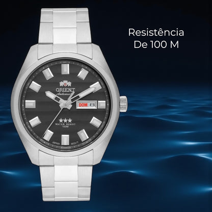 Relógio Orient Masculino Automático Três Estrelas 469SS076FG1SX