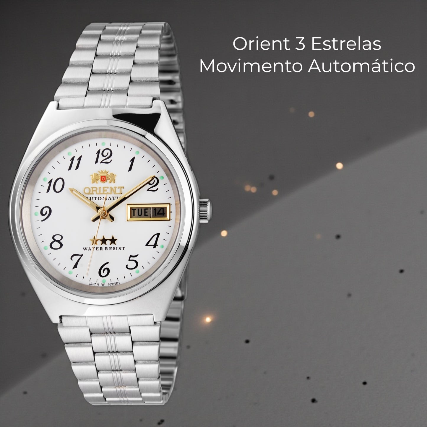 Relógio Orient Masculino Automático Três Estrelas 469WB1AFC2SX
