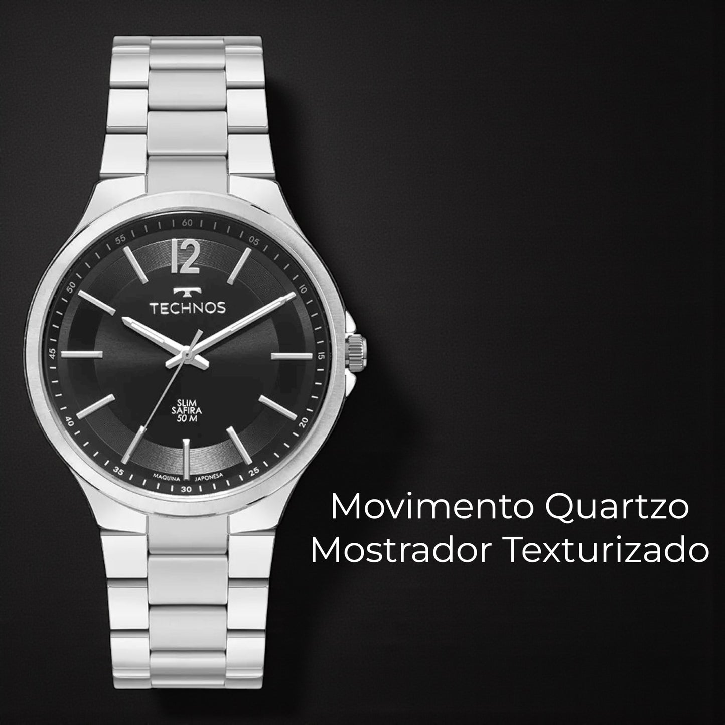 Relógio Technos Masculino Slim Prata GL32BJ/1P – Design Minimalista e Elegância Sofisticada