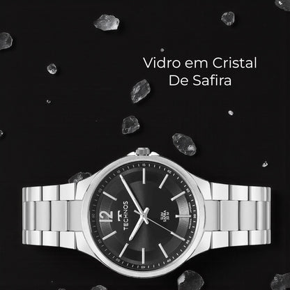 Relógio Technos Masculino Slim Prata GL32BJ/1P – Design Minimalista e Elegância Sofisticada