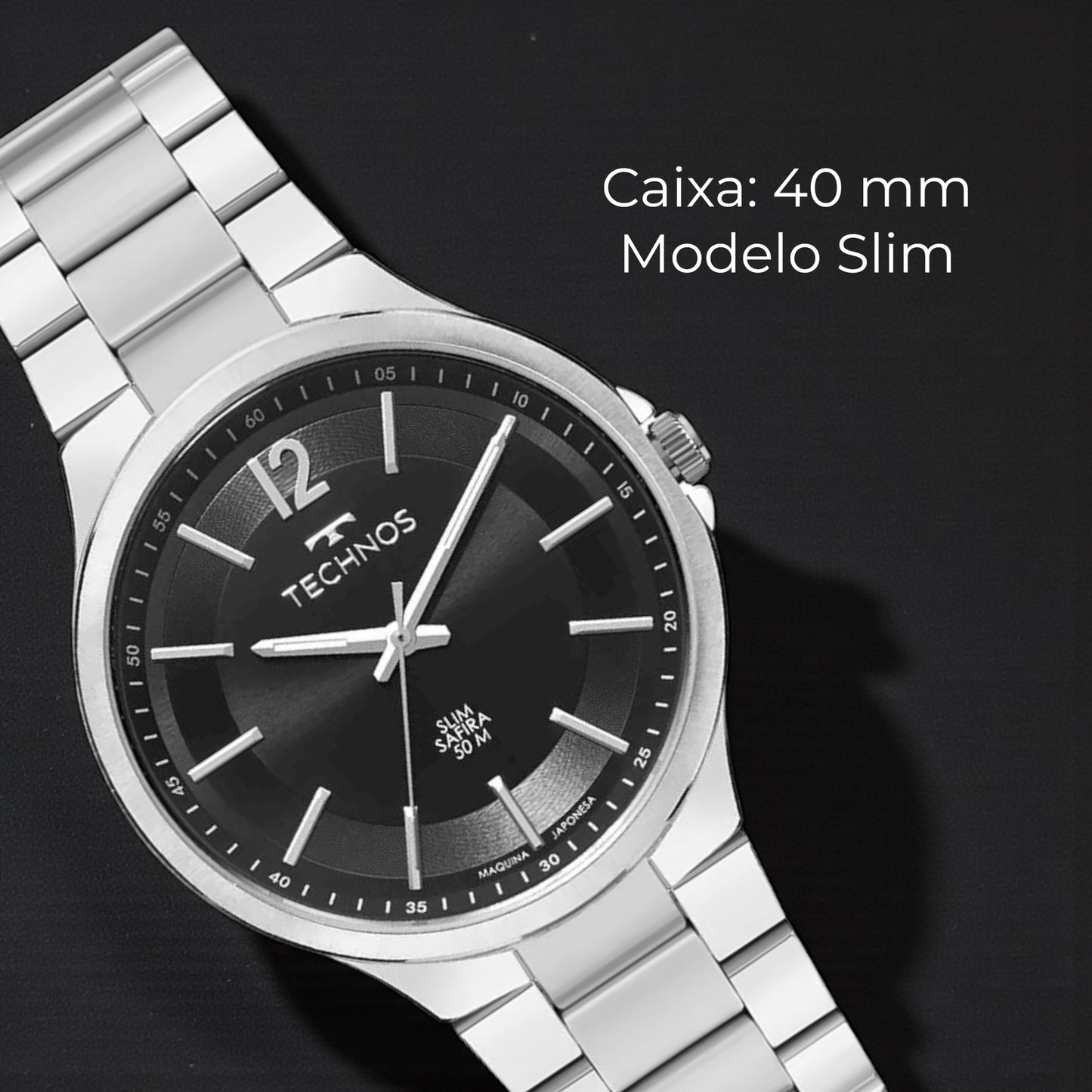 Relógio Technos Masculino Slim Prata GL32BJ/1P – Design Minimalista e Elegância Sofisticada