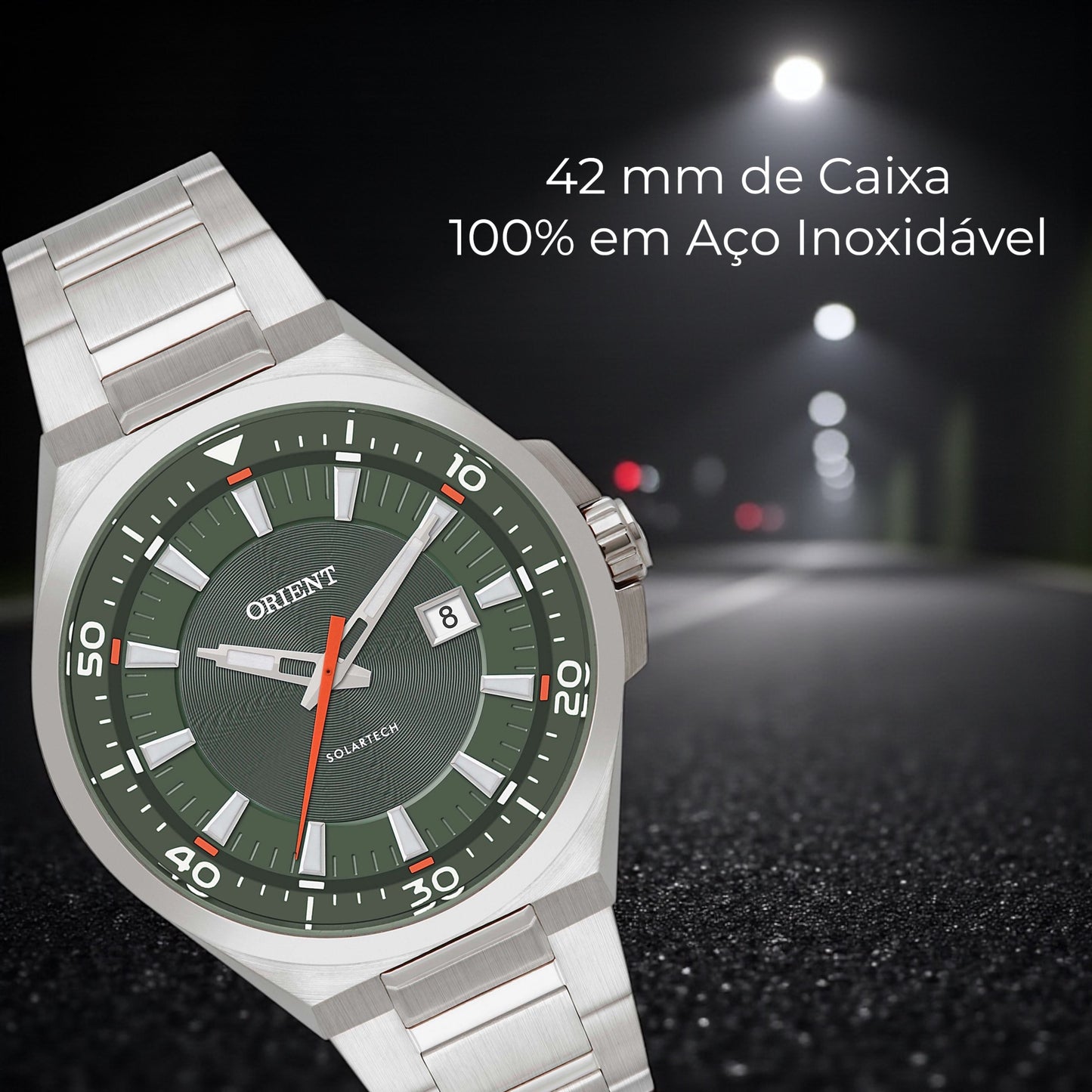 RELÓGIO ST NEOSPORTS MASCULINO ANALÓGICO MBSS1502 PRATA