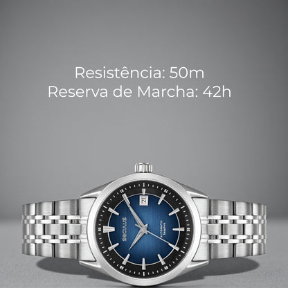 Relógio Seculus Automatic Safira 40mm